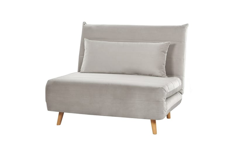 Vuodesohva Setten - Harmaa, vaalea puu - Huonekalut - Tuoli & nojatuoli - Nojatuoli & lepotuoli - Vuodetuoli