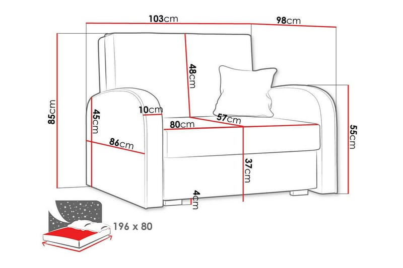Denegal Bäddfåtölj Green - Huonekalut - Tuoli & nojatuoli - Nojatuoli & lepotuoli - Vuodetuoli