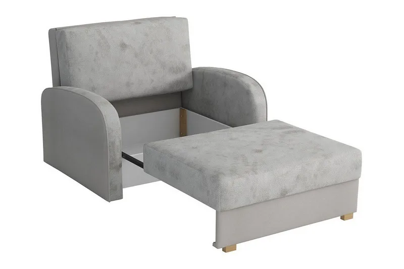 Denegal Bäddfåtölj Ljusgrå - Huonekalut - Tuoli & nojatuoli - Nojatuoli & lepotuoli - Vuodetuoli
