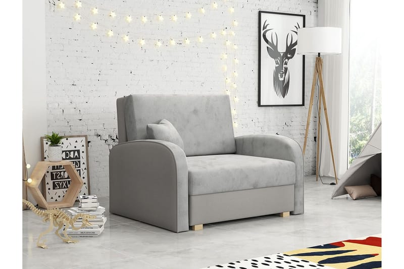 Denegal Bäddfåtölj Ljusgrå - Huonekalut - Tuoli & nojatuoli - Nojatuoli & lepotuoli - Vuodetuoli