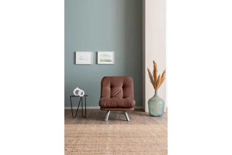 Vuodesohva Perc - Vaaleanruskea - Huonekalut - Tuoli & nojatuoli - Nojatuoli & lepotuoli - Vuodetuoli