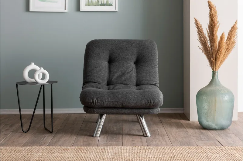 Vuodesohva Perc - Tummanharmaa - Huonekalut - Tuoli & nojatuoli - Nojatuoli & lepotuoli - Vuodetuoli