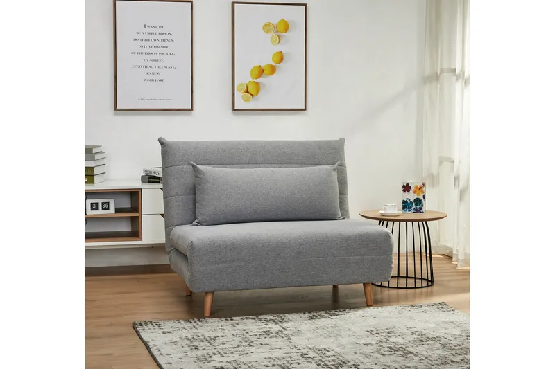 Vuodetuoli Kerrabee - Harmaa/Puu/Luonnonväri - Huonekalut - Tuoli & nojatuoli - Nojatuoli & lepotuoli - Vuodetuoli