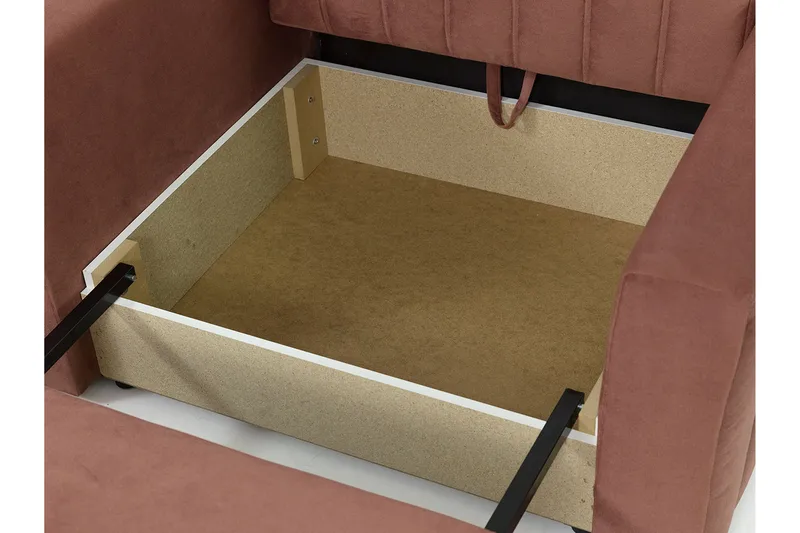 Vuodetuoli Mossared - Sametti/Musta - Huonekalut - Tuoli & nojatuoli - Nojatuoli & lepotuoli - Vuodetuoli