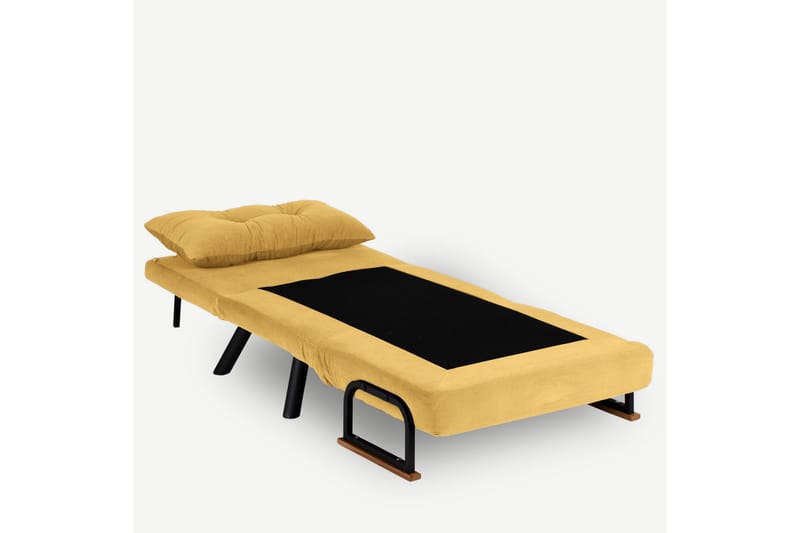 Vuodetuoli Riceville 175x60 cm - Sinappikeltainen - Huonekalut - Tuoli & nojatuoli - Nojatuoli & lepotuoli - Vuodetuoli