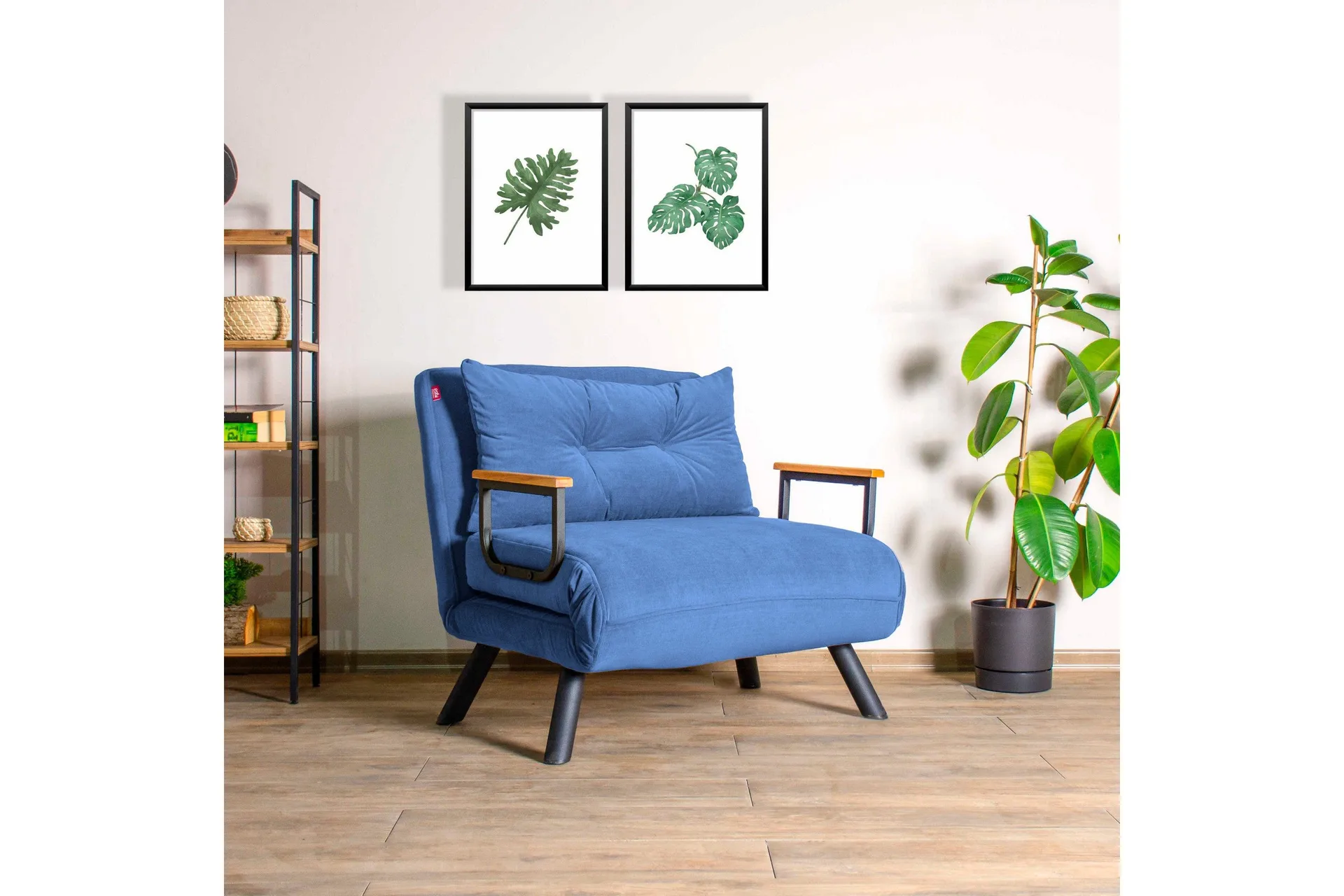 Vuodetuoli Riceville 175x60 cm - Sininen