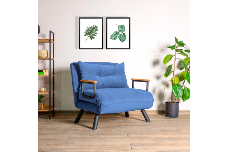 Vuodetuoli Riceville 175x60 cm - Sininen - Huonekalut - Tuoli & nojatuoli - Nojatuoli & lepotuoli - Vuodetuoli