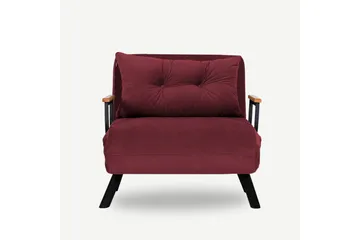 Vuodetuoli Riceville 175x60 cm - Punainen - Huonekalut - Tuoli & nojatuoli - Nojatuoli & lepotuoli - Vuodetuoli
