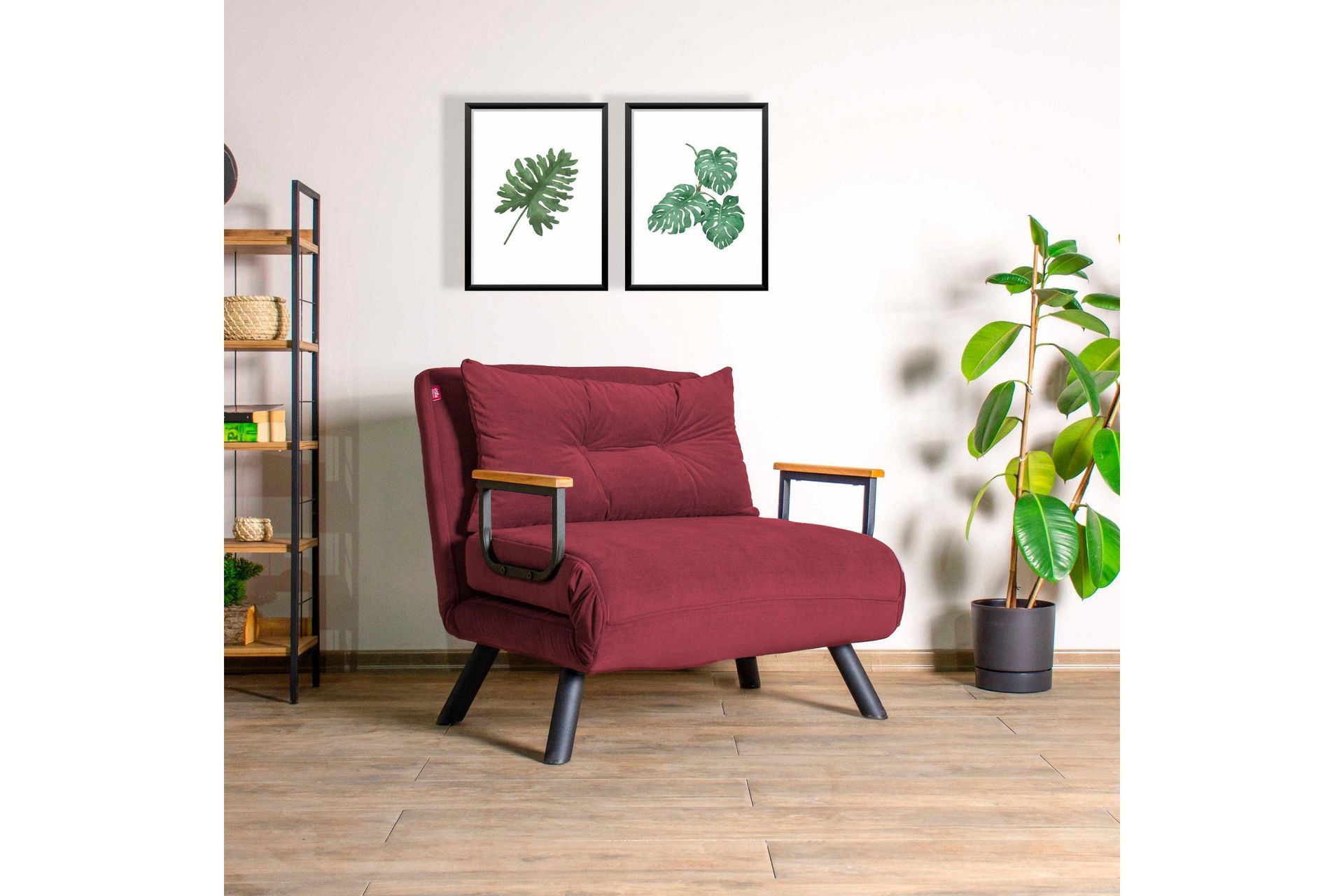 Vuodetuoli Riceville 175x60 cm - Punainen