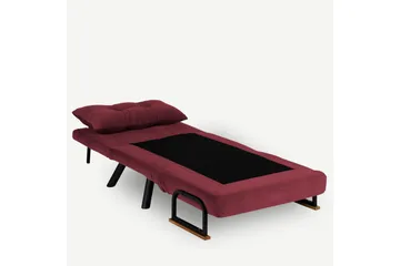 Vuodetuoli Riceville 175x60 cm - Punainen - Huonekalut - Tuoli & nojatuoli - Nojatuoli & lepotuoli - Vuodetuoli