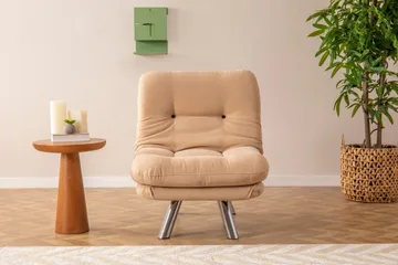 Vuodetuoli Perc 110x70 cm - Beige - Huonekalut - Tuoli & nojatuoli - Nojatuoli & lepotuoli - Vuodetuoli