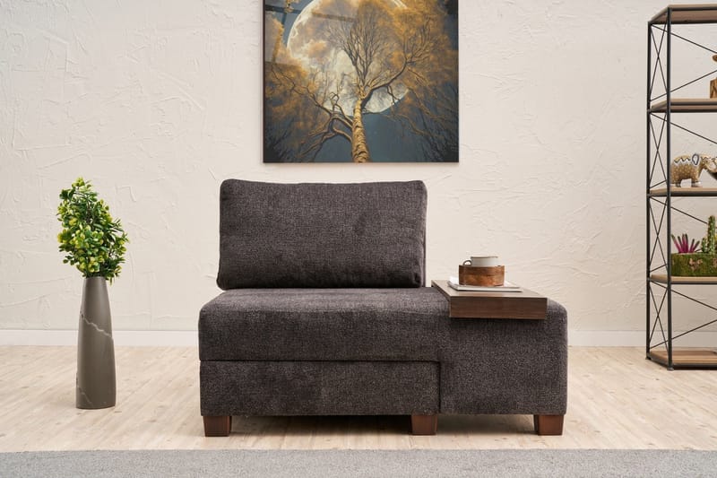 Vuodetuoli Perenna - Antrasiitti - Huonekalut - Tuoli & nojatuoli - Nojatuoli & lepotuoli - Vuodetuoli