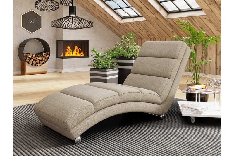 Wanke Nojatuoli - Beige - Huonekalut - Tuoli & nojatuoli - Nojatuoli & lepotuoli - Makuutuoli & divaanituoli