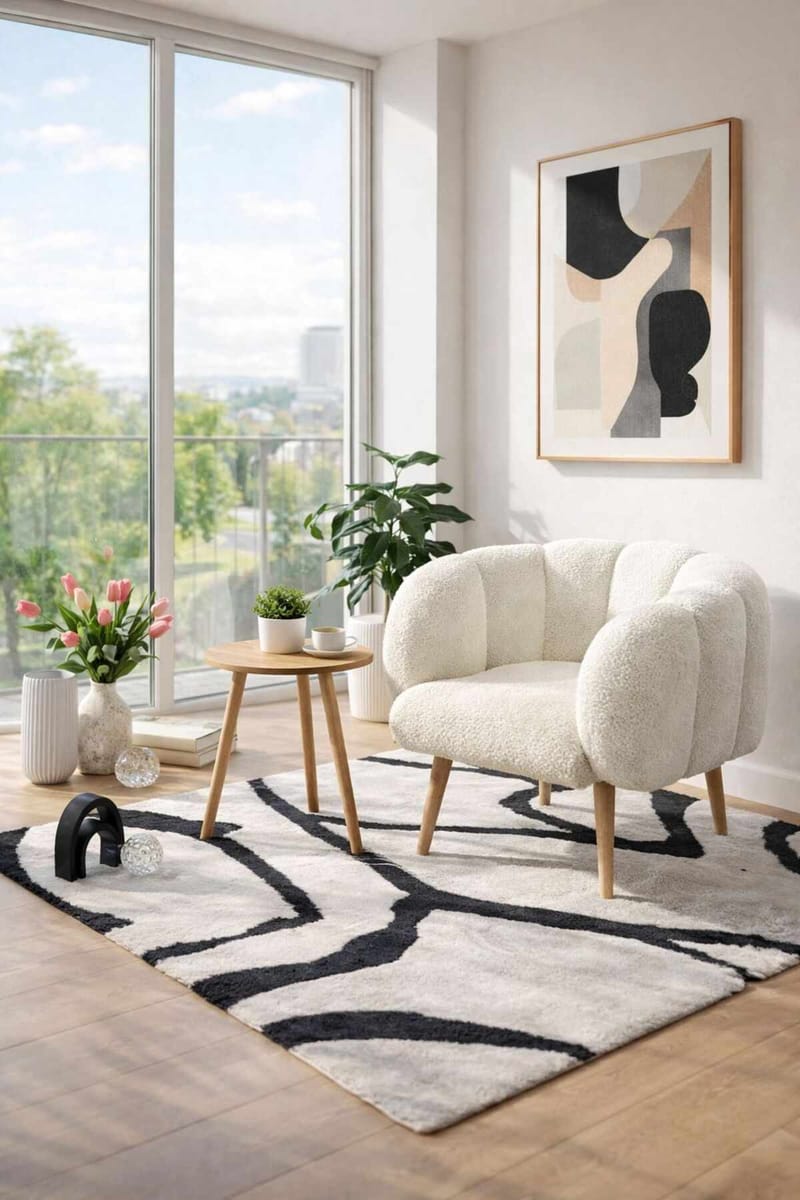 Wing Chair & Side Table Set (2 Pieces) Atelier Del Sofa - Huonekalut - Tuoli & nojatuoli - Nojatuoli & lepotuoli