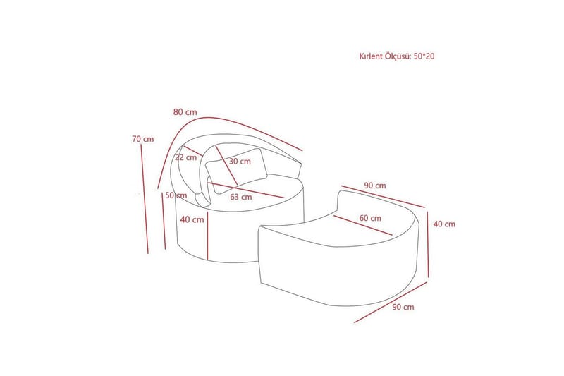Zevon Vuodetuoli - Antrasiitti - Huonekalut - Sohva - Vuodesohva