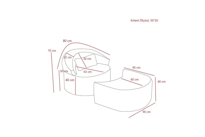 Zevon Vuodetuoli - Harmaa - Huonekalut - Sohva - Vuodesohva