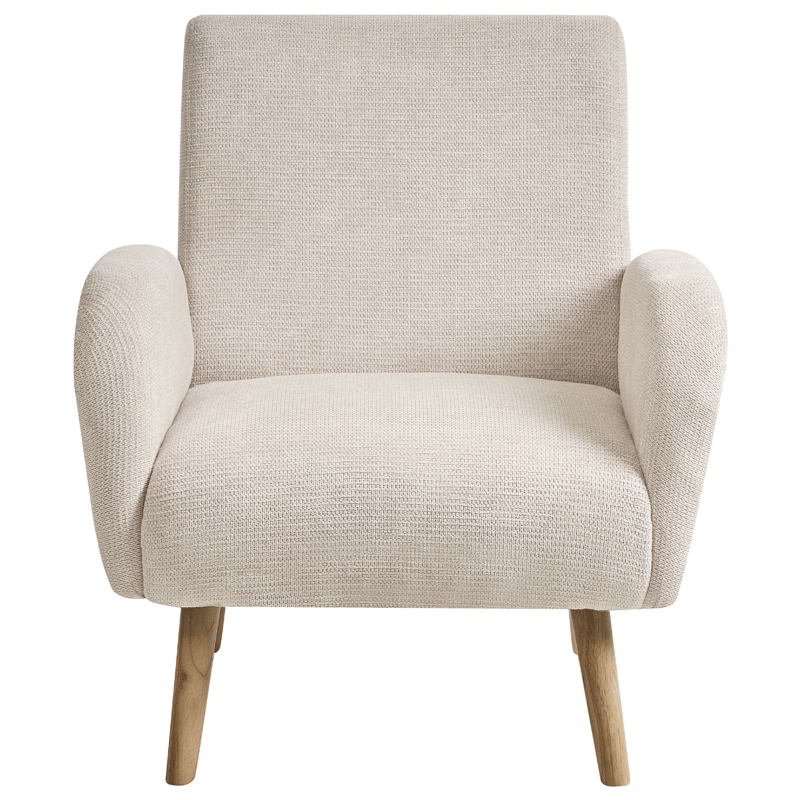 Nojatuoli Plassen - Vaalea beige - Huonekalut - Tuoli & nojatuoli - Nojatuoli & lepotuoli