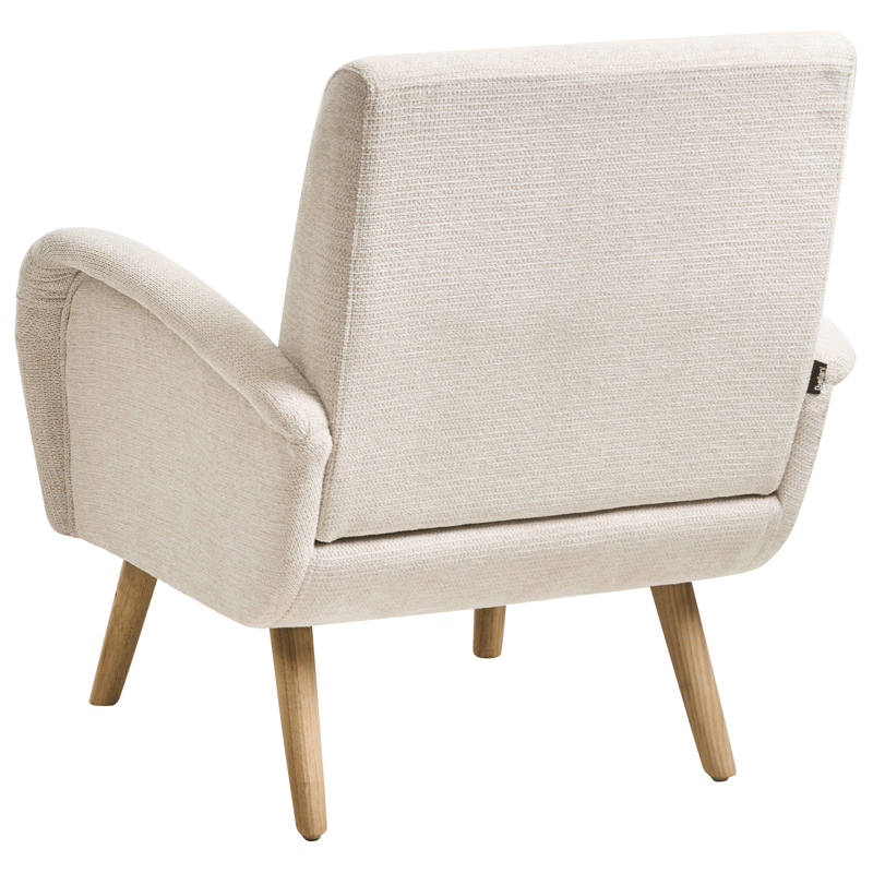 Nojatuoli Plassen - Vaalea beige - Huonekalut - Tuoli & nojatuoli - Nojatuoli & lepotuoli