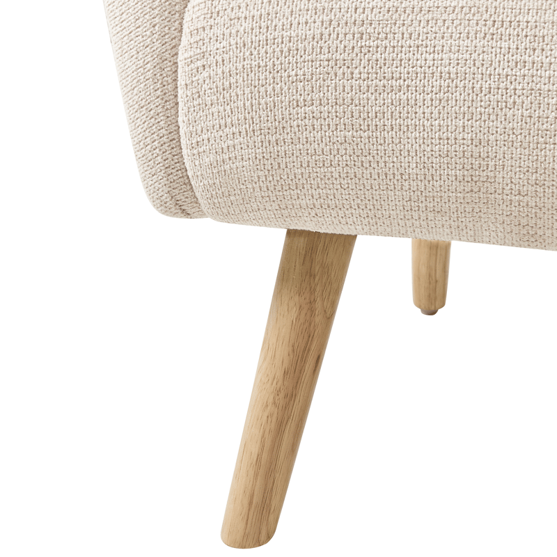 Nojatuoli Plassen - Vaalea beige - Huonekalut - Tuoli & nojatuoli - Nojatuoli & lepotuoli