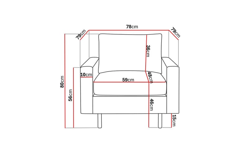 Nojatuoli Peppe - Beige - Huonekalut - Tuoli & nojatuoli - Nojatuoli & lepotuoli - Klubituolit