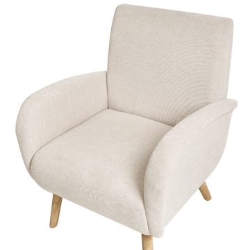 Nojatuoli Plassen - Vaalea beige - Huonekalut - Tuoli & nojatuoli - Nojatuoli & lepotuoli