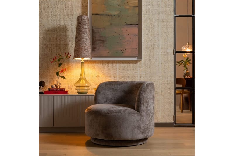 Nojatuoli Popular - Harmaanruskea - Huonekalut - Tuoli & nojatuoli - Nojatuoli & lepotuoli