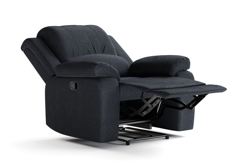 Norbo Recliner-nojatuoli Kotiteatterinojatuoli - Kallistettava nojatuoli kangasta - Lepotuoli - Musta - Huonekalut - Tuoli & nojatuoli - Nojatuoli & lepotuoli - Mekanismituoli