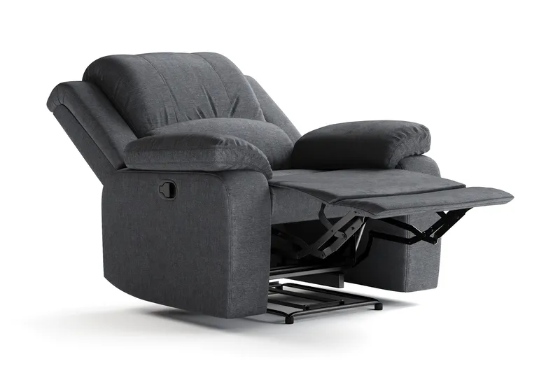 Norbo Recliner-nojatuoli Kotiteatterinojatuoli - Kallistettava nojatuoli kangasta - Lepotuoli - Tummanharmaa - Huonekalut - Tuoli & nojatuoli - Nojatuoli & lepotuoli - Mekanismituoli