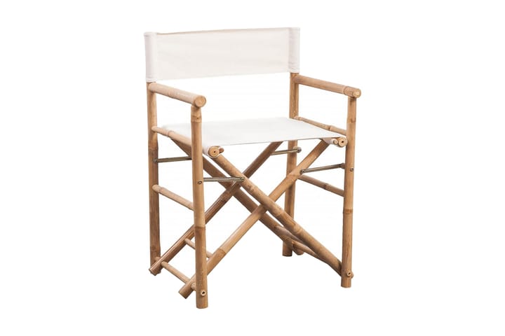 Kokoontaitettava ohjaajantuoli 2 kpl bambu ja kangas - Ruskea - Ohjaajantuoli - Tuoli & nojatuoli