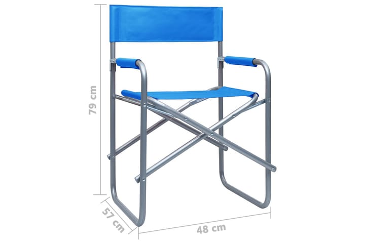 Ohjaajantuolit 2 kpl teräs sininen - Tuoli & nojatuoli - Ohjaajantuoli
