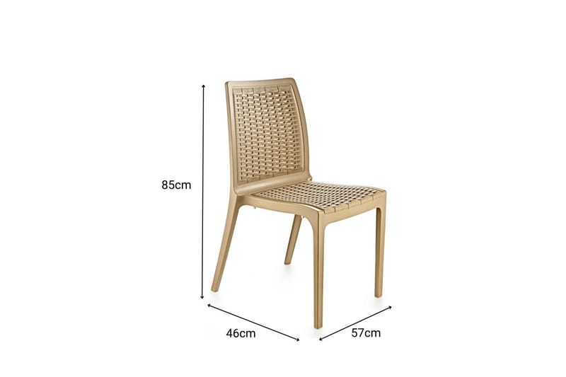 Omber Ruokapöydän tuoli - Beige - Huonekalut - Tuoli & nojatuoli - Ruokapöydän tuolit