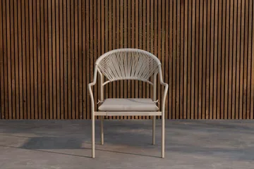Paros ruokatuoli ulkokäyttöön - Beige - Huonekalut - Tuoli & nojatuoli - Ruokapöydän tuolit