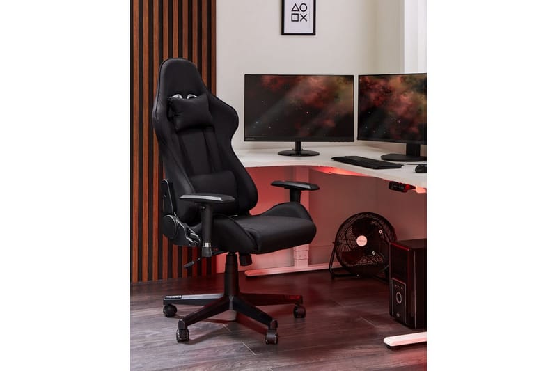 Pelituoli Warrior Musta - Musta - Huonekalut - Tuoli & nojatuoli - Työtuolit