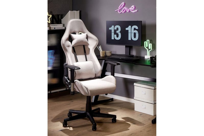 Pelituoli Warrior Vaaleanharmaa musta - Vaaleanharmaa musta - Huonekalut - Tuoli & nojatuoli - Työtuolit