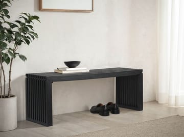 Belora-penkki 120 cm massiivipuuta - Syvänmusta - Huonekalut - Tuoli & nojatuoli - Penkki - Eteispenkki