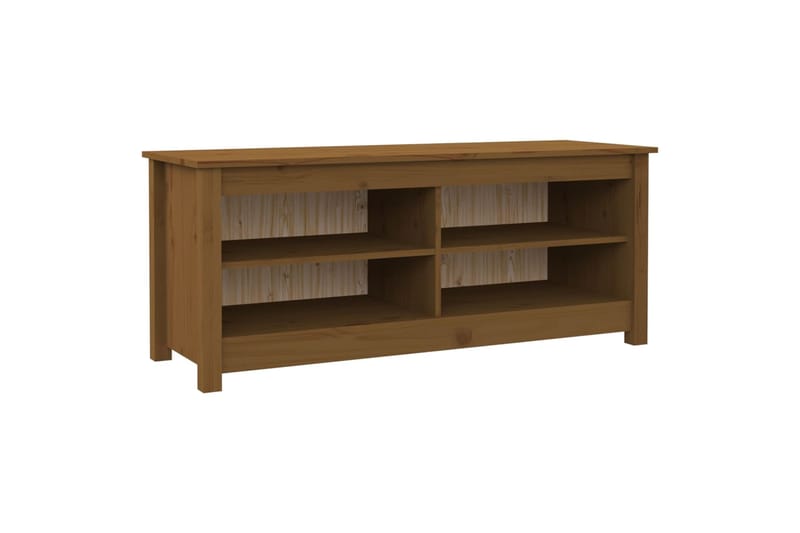 beBasic Kenkäkaappi hunajanruskea 110x38x45,5 cm täysi mänty - Ruskea - Huonekalut - Tuoli & nojatuoli - Penkki - Eteispenkki - Kenkäteline penkillä