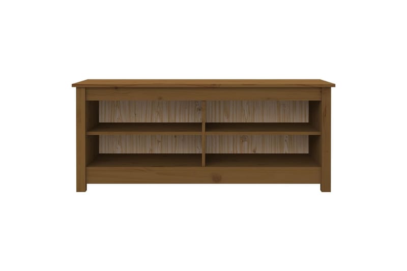 beBasic Kenkäkaappi hunajanruskea 110x38x45,5 cm täysi mänty - Ruskea - Huonekalut - Tuoli & nojatuoli - Penkki - Eteispenkki - Kenkäteline penkillä