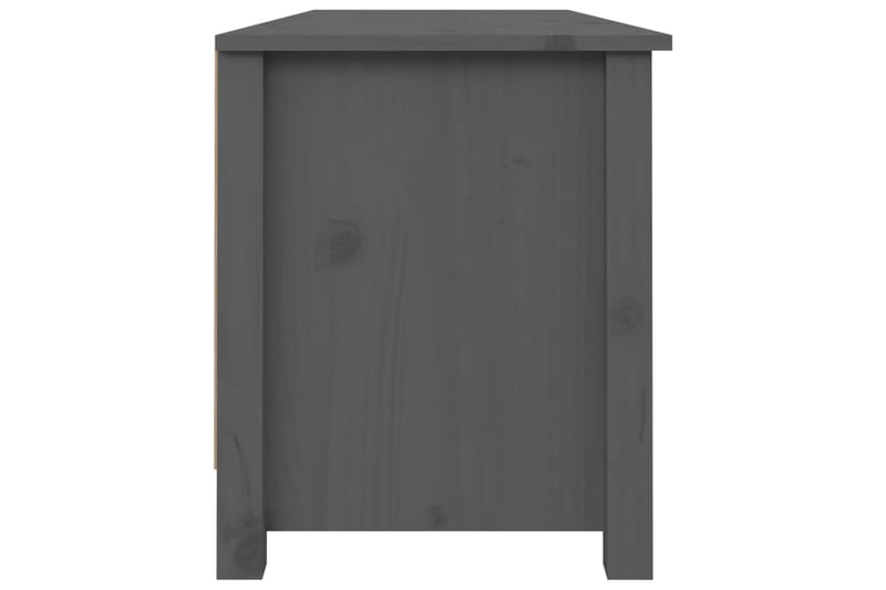 beBasic Kenkäpenkki harmaa 110x38x45,5 cm täysi mänty - Harmaa - Huonekalut - Tuoli & nojatuoli - Penkki - Eteispenkki - Kenkäteline penkillä