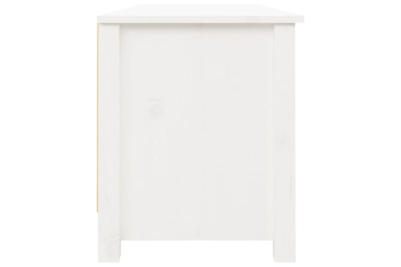 beBasic Kenkäpenkki valkoinen 110x38x45,5 cm täysi mänty - Valkoinen - Huonekalut - Tuoli & nojatuoli - Penkki - Eteispenkki - Kenkäteline penkillä