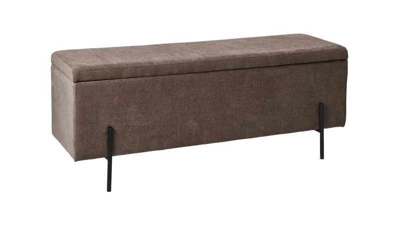 Brewster-penkki säilytystilalla 120 cm, Ruskea