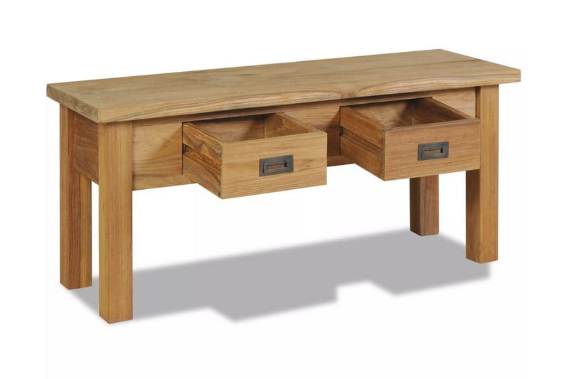 Eteisen penkki kiinteä tiikki 90x30x40 cm - Ruskea - Huonekalut - Tuoli & nojatuoli - Penkki - Eteispenkki - Eteispenkki säilytystilalla