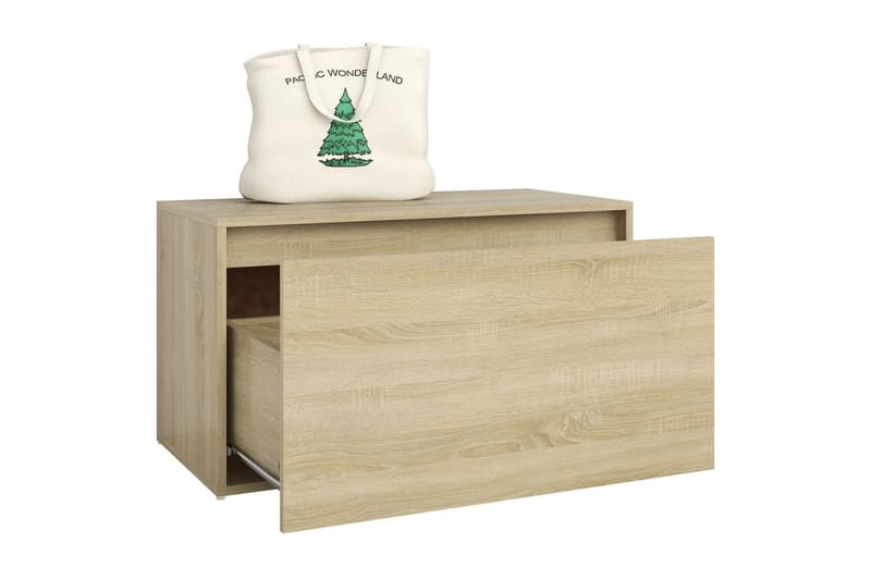 Eteisen penkki Sonoma-tammi 80x40x45 cm lastulevy - Huonekalut - Tuoli & nojatuoli - Penkki - Eteispenkki - Eteispenkki säilytystilalla