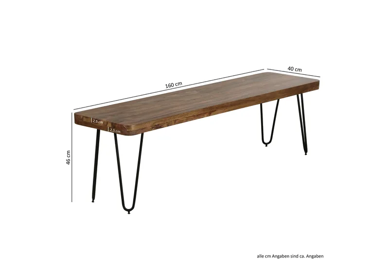 Istuinpenkki Kaleigha - Puu/Luonnonväri - Huonekalut - Tuoli & nojatuoli - Penkki - Eteispenkki