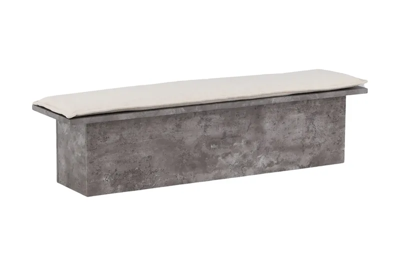 Istuinpenkki Kellogg 160 cm, Harmaa