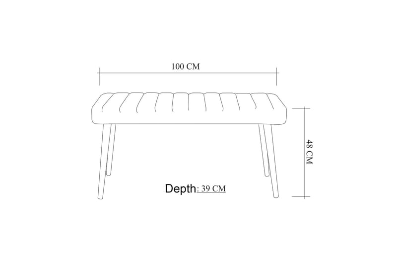 Istuinpenkki Melderi - Valkoinen/Antrasiitti - Huonekalut - Tuoli & nojatuoli - Penkki - Eteispenkki