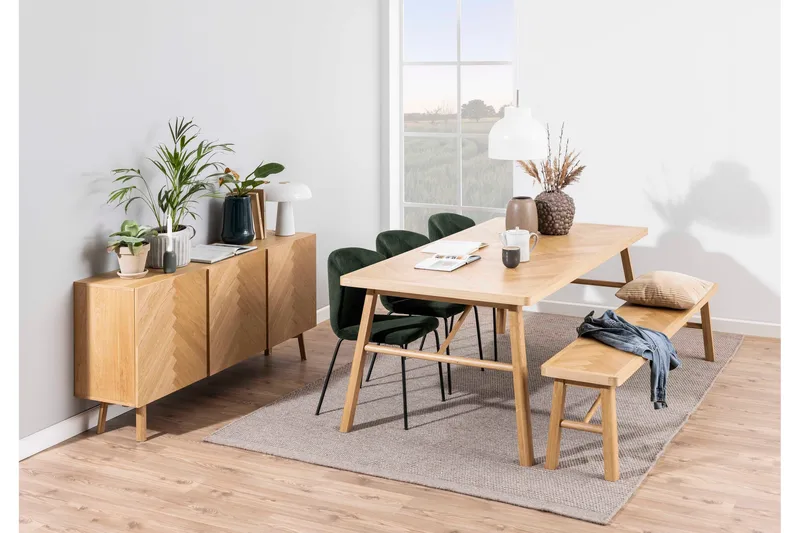 Istuinpenkki Mervue - Musta/Matta tammi - Huonekalut - Tuoli & nojatuoli - Penkki - Eteispenkki