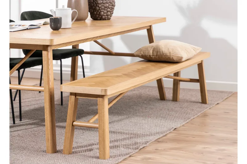 Istuinpenkki Mervue - Musta/Matta tammi - Huonekalut - Tuoli & nojatuoli - Penkki - Eteispenkki