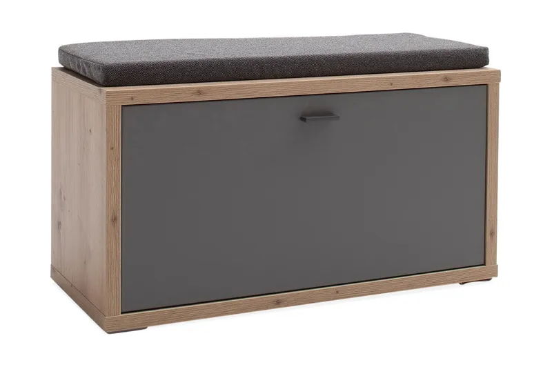 Istuinpenkki Morrols 86 cm, Harmaa/Luonnonväri