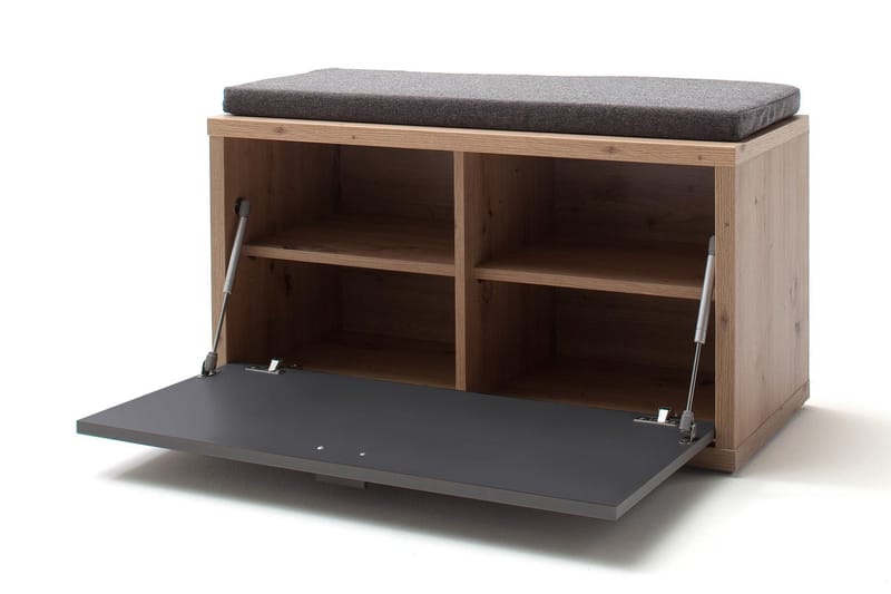 Istuinpenkki Morrols 86 cm - Harmaa/Luonnonväri - Huonekalut - Tuoli & nojatuoli - Penkki - Eteispenkki