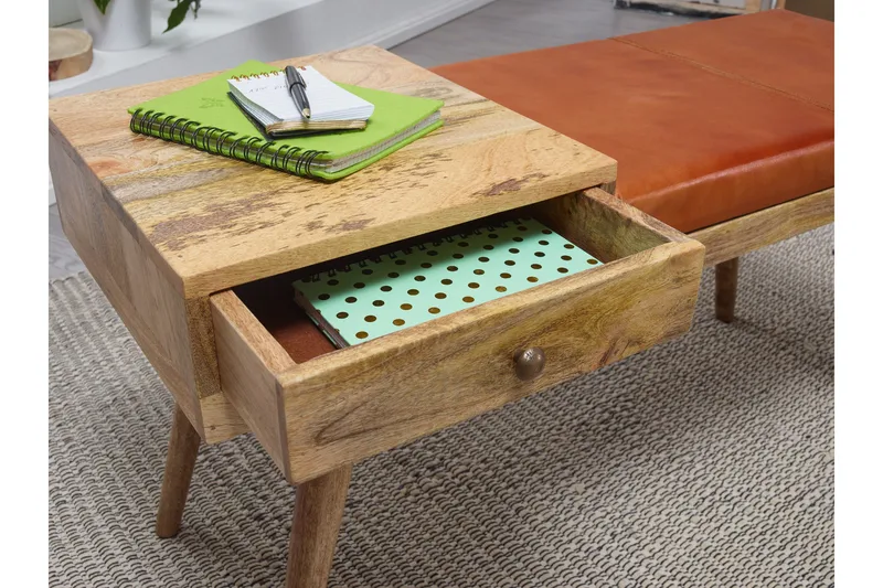 Istuinpenkki Nagos - Puu/Luonnonväri - Huonekalut - Tuoli & nojatuoli - Penkki - Eteispenkki